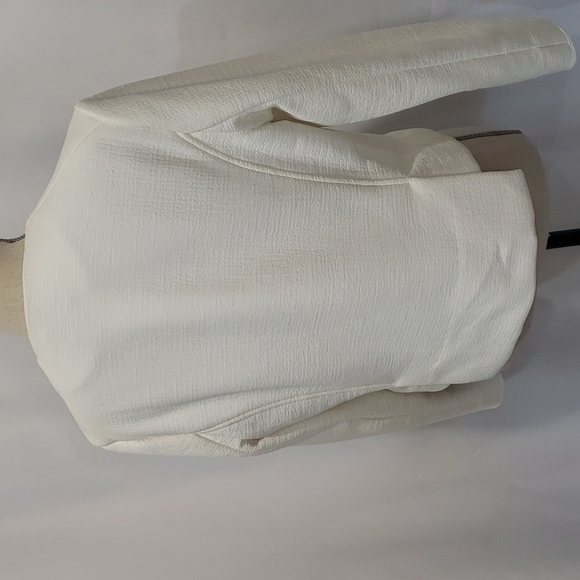 LORD & TAYLOR Moto Blazer Unique Composition Leather "Like" Vegan - Picture 6 of 11